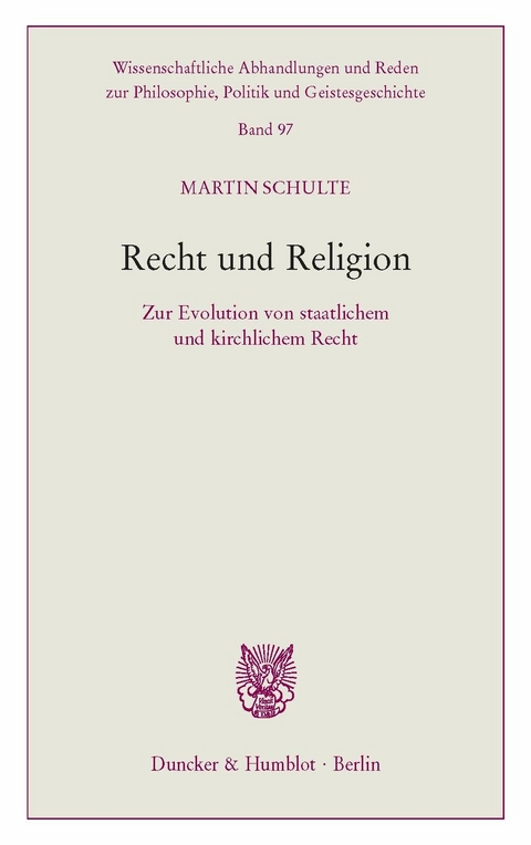 Recht und Religion. -  Martin Schulte