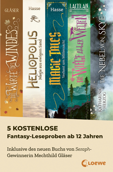 5 kostenlose Fantasy-Leseproben ab 12 Jahren