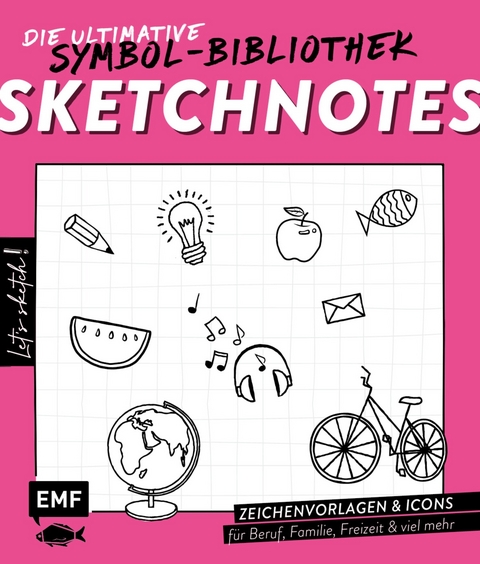 Let's sketch! Super easy! 1500 Sketchnotes -  verschiedene