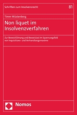 Non liquet im Insolvenzverfahren - Timm Wüstenberg