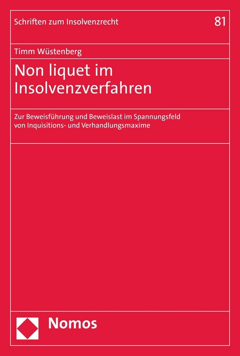 Non liquet im Insolvenzverfahren - Timm Wüstenberg