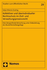 Kollektiver und überindividueller Rechtsschutz im Zivil- und Verwaltungsprozessrecht - Katja Viktoria Gluding