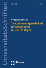 Die Kommanditgesellschaft auf Aktien unter der "50+1"-Regel - Wolfgang Feldmeier