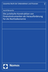 Die juristische Konstruktion von Finanzinstrumenten als Herausforderung für die Rechtsökonomie - Jacob Bonavita