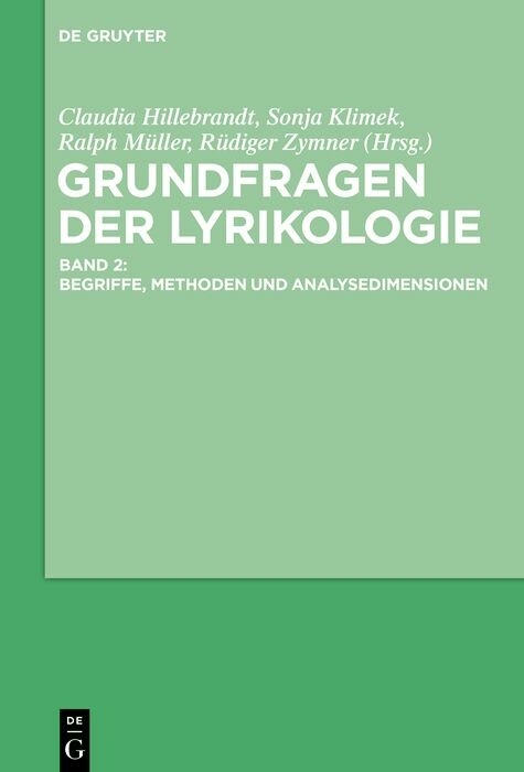 Grundfragen der Lyrikologie 2 - 