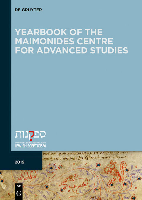 Yearbook of the Maimonides Centre for Advanced Studies. 2019 - 