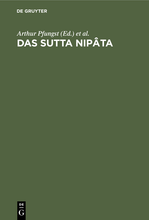 Das Sutta Nipâta - 