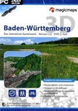 Baden-Württemberg 3D. Das interaktive Kartenwerk. Set: DVD 1 + 2.. Interaktiv fliegen, Touren planen, GPS und Karten verbinden. - 