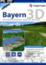 Bayern 3D. Das interaktive Kartenwerk. Set: DVD 1 + 2.. Interaktiv fliegen, Touren planen, GPS & Karten verbinden - 