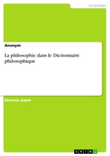 La philosophie dans le Dictionnaire philosophique