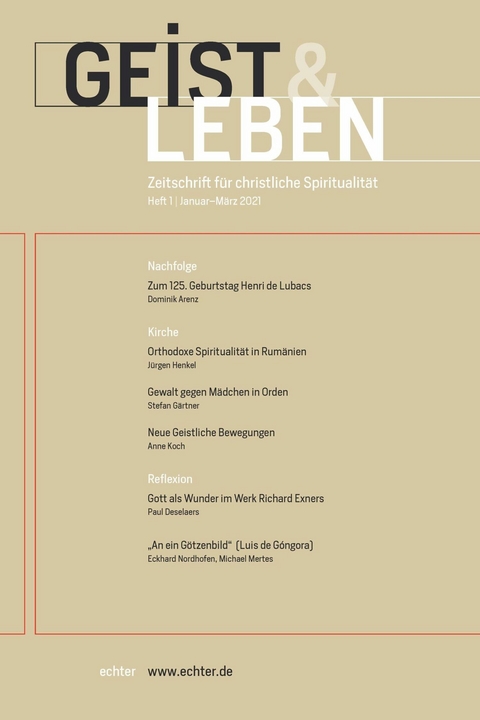 Geist & Leben 1/2021 - Verlag Echter