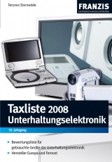 Taxliste 2008 - Unterhaltungselektronik -  Tetzner,  Dernedde