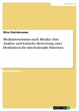 Medizintourismus nach Mexiko. Eine Analyse und kritische Bewertung einer Destination für internationale Patienten - Nina Steinbrunner