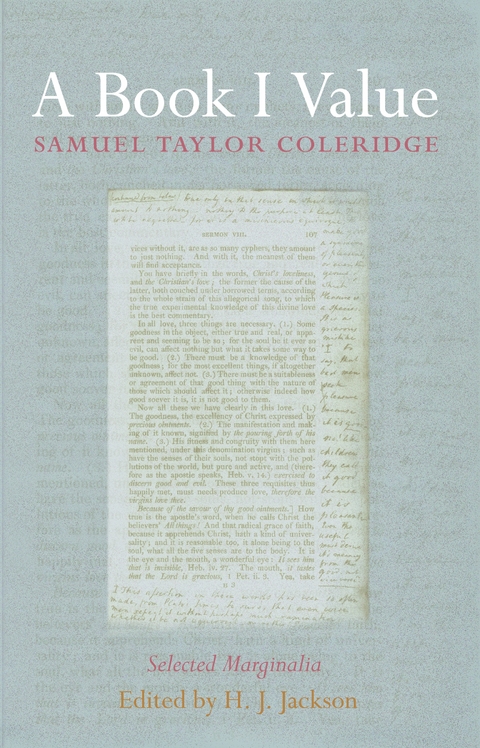 A Book I Value - Samuel Taylor Coleridge