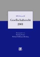 Gesellschaftsrecht 2001 - Henze, Hartwig; Hoffmann-Becking, Michael