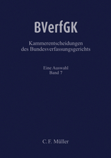 BVerfGK - Kammerentscheidungen des Bundesverfassungsgerichts Band 7