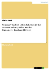 Voluntary Carbon Offset Schemes in the Aviation Industry. What Are the Customers´ Purchase Drivers? - Niklas Heck