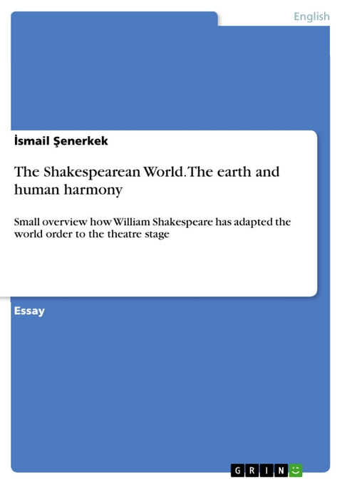 The Shakespearean World. The earth and human harmony - İsmail Şenerkek