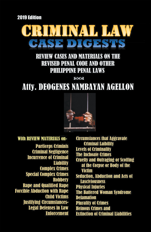 Criminal Law Case Digests - Atty. DEOGENES NAMBAYAN AGELLON