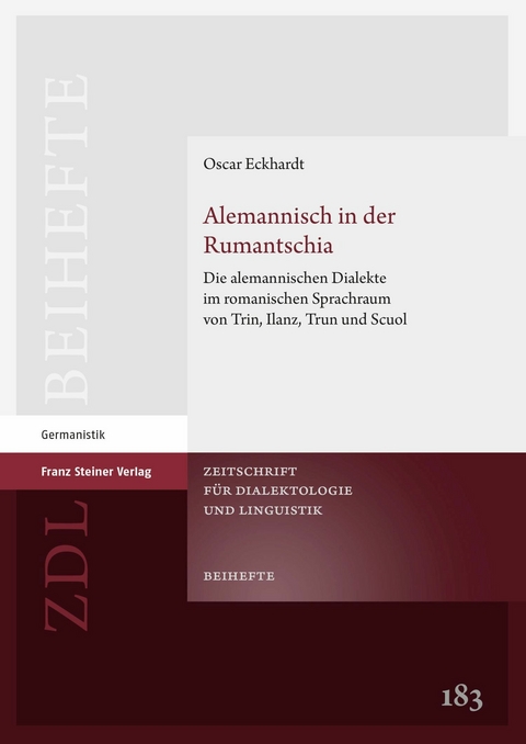 Alemannisch in der Rumantschia -  Oscar Eckhardt