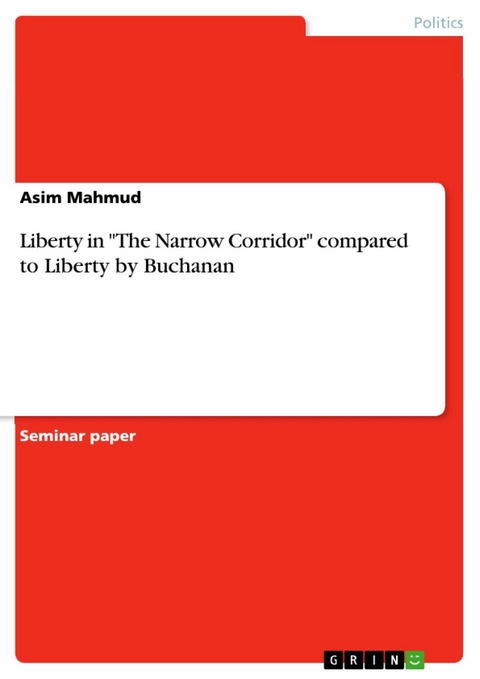 Liberty in "The Narrow Corridor" compared to Liberty by Buchanan - Asim Mahmud