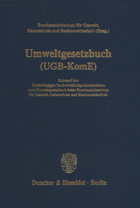 Umweltgesetzbuch (UGB-KomE).