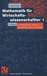 Mathematik für Wirtschaftswissenschaftler 1 - Franz Pfuff