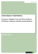 Extensive English Concord Error Analysis. Problems, Solutions and Recommendations - JUSTINE BAKUURO, Basil Muokuu