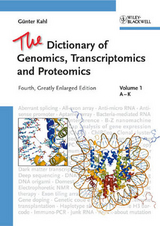 The Dictionary of Genomics, Transcriptomics and Proteomics - Kahl, Günter