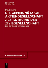 Die gemeinnützige Aktiengesellschaft als Akteurin der Zivilgesellschaft - Iris Rozwora