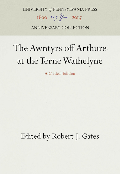 The Awntyrs off Arthure at the Terne Wathelyne - 