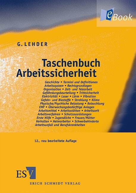 Taschenbuch Arbeitssicherheit -  Günter Lehder