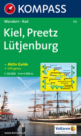 KOMPASS Wanderkarte Kiel - Preetz - Lütjenburg - 