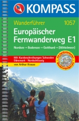 Europäischer Fernwanderweg E1 Nordsee-Bodensee-Gotthard (-Mittelmeer) - Krause, Arthur