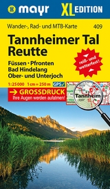 Mayr Wanderkarte Tannheimer Tal, Reutte XL 1:25.000 - 