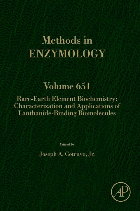 Rare-Earth Element Biochemistry: Characterization and Applications of Lanthanide-Binding Biomolecules - 