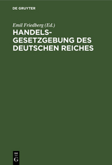 Handelsgesetzgebung des Deutschen Reiches - 