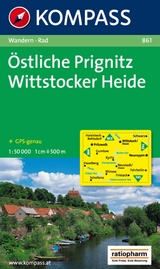 KOMPASS Wanderkarte 861 Östliche Prignitz - Wittstocker Heide 1:50.000