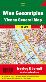 Wien Gesamtplan, 1:25.000, Poster - 