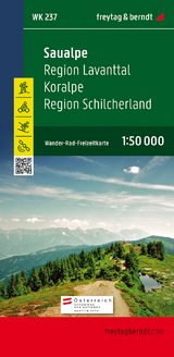 Saualpe, Wander-, Rad- und Freizeitkarte 1:50.000, freytag & berndt, WK 237