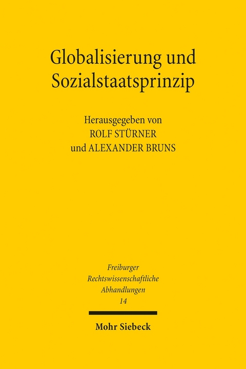 Globalisierung und Sozialstaatsprinzip - 