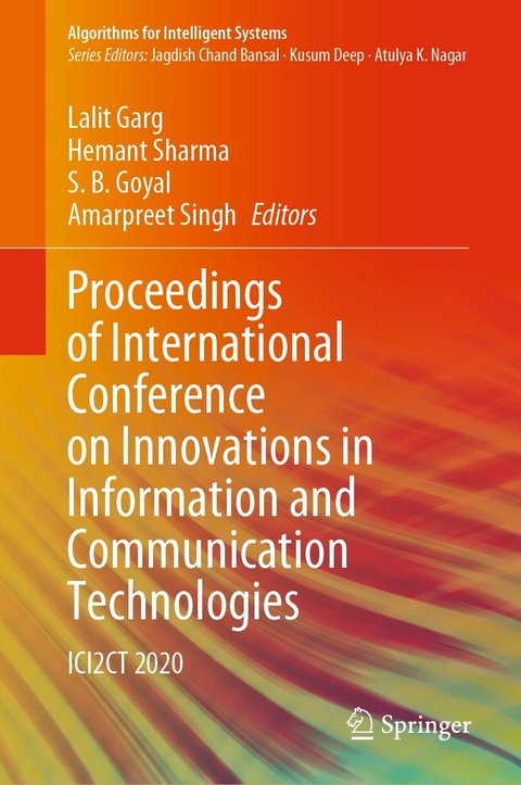 Proceedings of International Conference on Innovations in Information and Communication Technologies - 