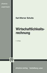 Wirtschaftlichkeitsrechnung - Schulte, Karl-Werner