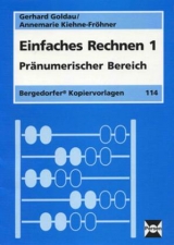 Einfaches Rechnen 1 - Goldau, Gerhard; Kiehne-Fröhner, Annemarie