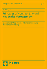 Principles of Contract Law und nationales Vertragsrecht - Olaf Meyer