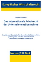 Das internationale Privatrecht der Unternehmensübernahme - Sonja Ackermann