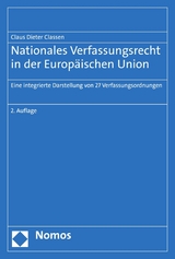 Nationales Verfassungsrecht in der Europäischen Union - Claus Dieter Classen