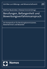 Berufungen, Befangenheit und Bewerbungsverfahrensanspruch - 