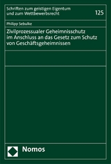 Zivilprozessualer Geheimnisschutz im Anschluss an das Gesetz zum Schutz von Geschäftsgeheimnissen - Philipp Sebulke