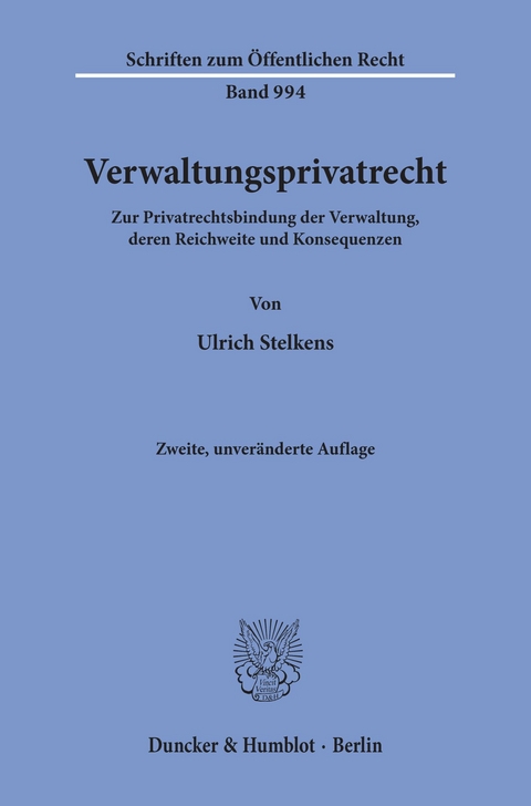 Verwaltungsprivatrecht. -  Ulrich Stelkens